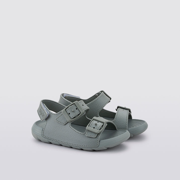 Lightweight and flexible sandals in soft rubber, Maui Green