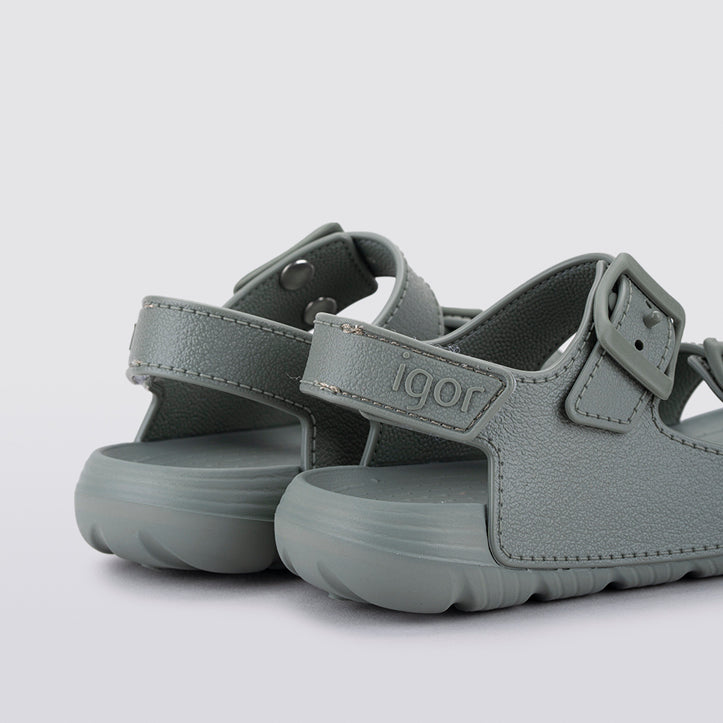 Lightweight and flexible sandals in soft rubber, Maui Green