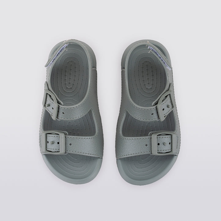 Lightweight and flexible sandals in soft rubber, Maui Green