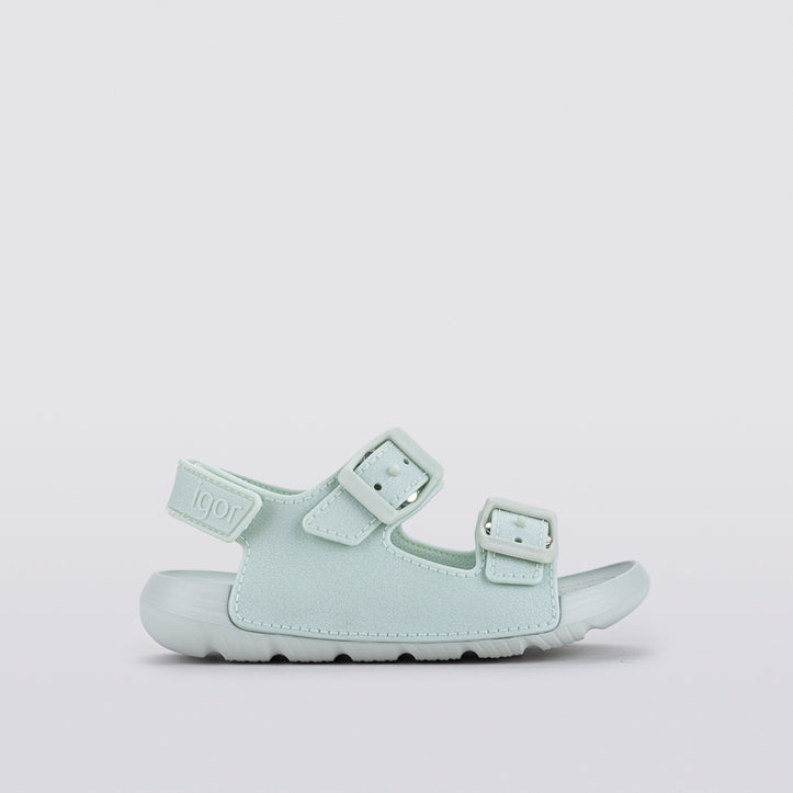 Lightweight and flexible sandals in soft rubber, Maui Menta