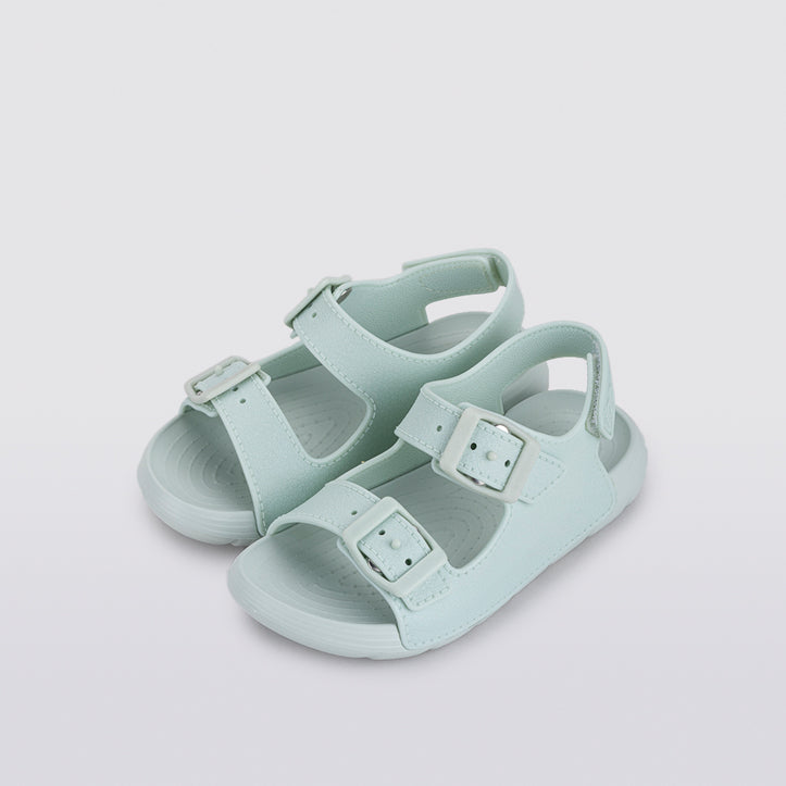 Lightweight and flexible sandals in soft rubber, Maui Menta