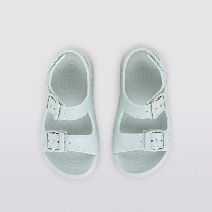 Lightweight and flexible sandals in soft rubber, Maui Menta