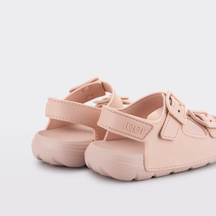 Lightweight and flexible sandals in soft rubber, Maui Pink