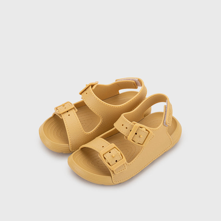 Lightweight and flexible sandals in soft rubber, Maui Yellow