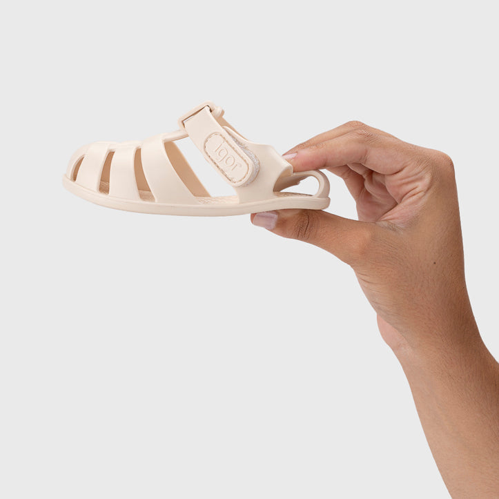 Barefoot Concept Beach Sandals, Ivory