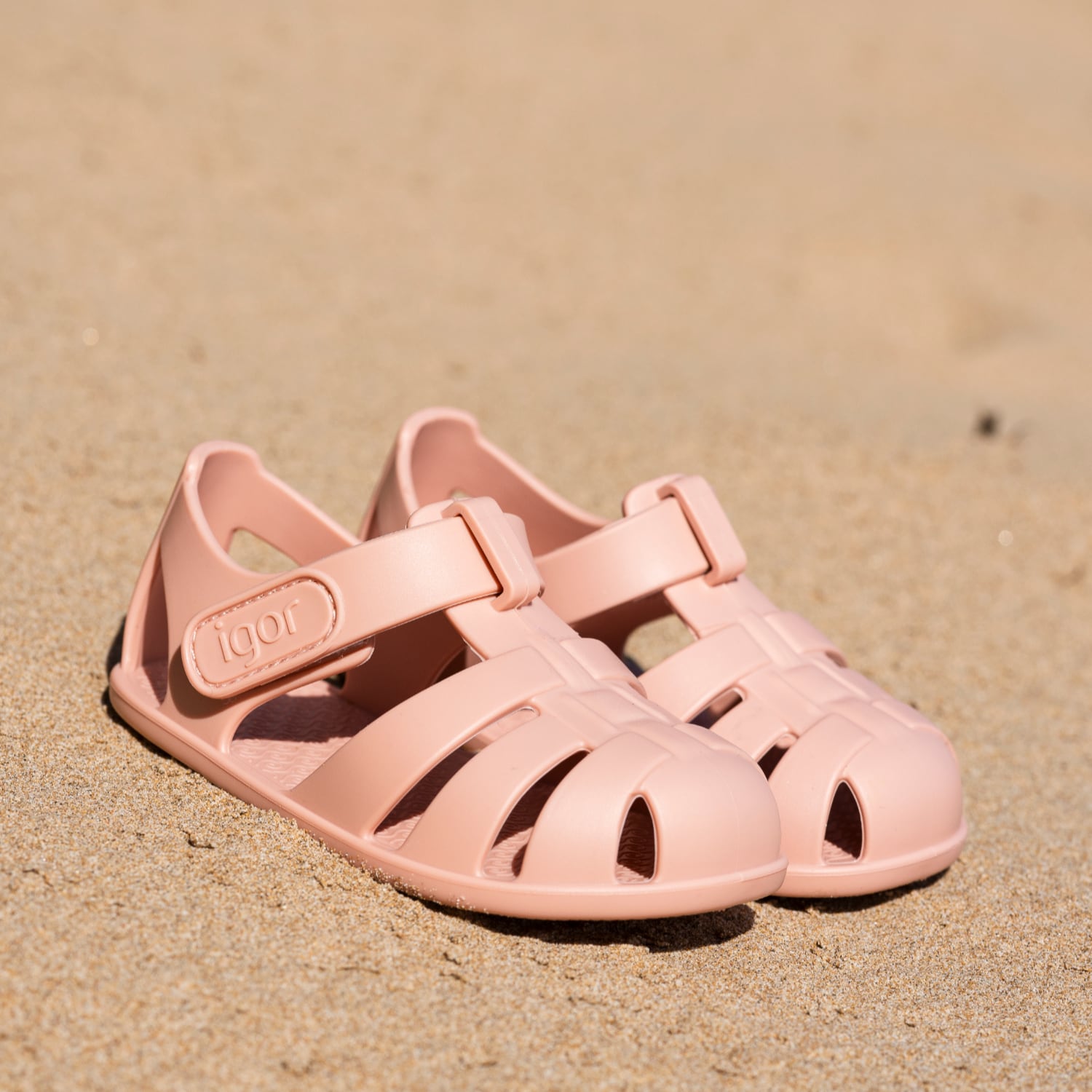 Barefoot Concept Beach Sandals, Blush