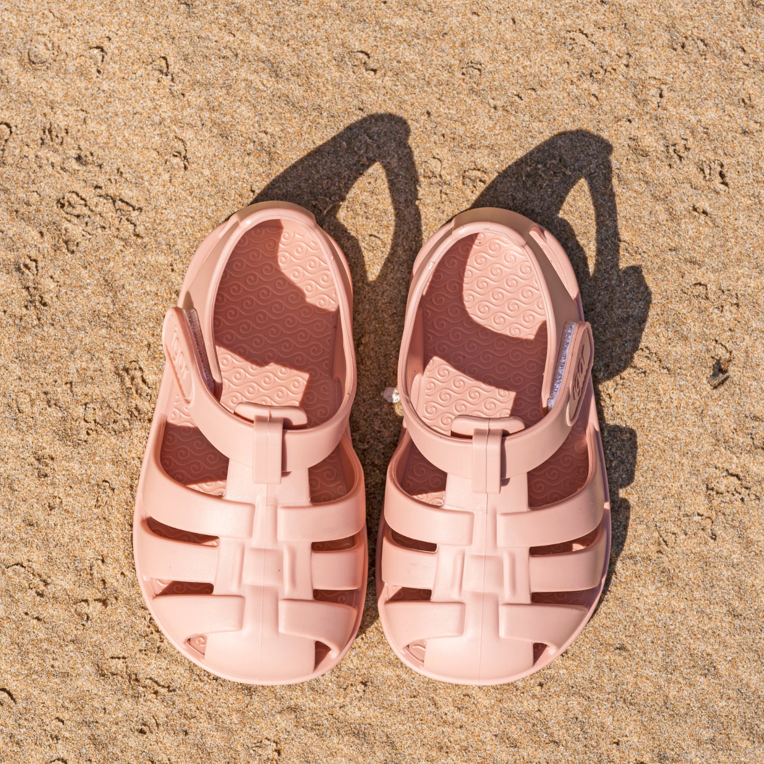 Barefoot Concept Beach Sandals, Blush