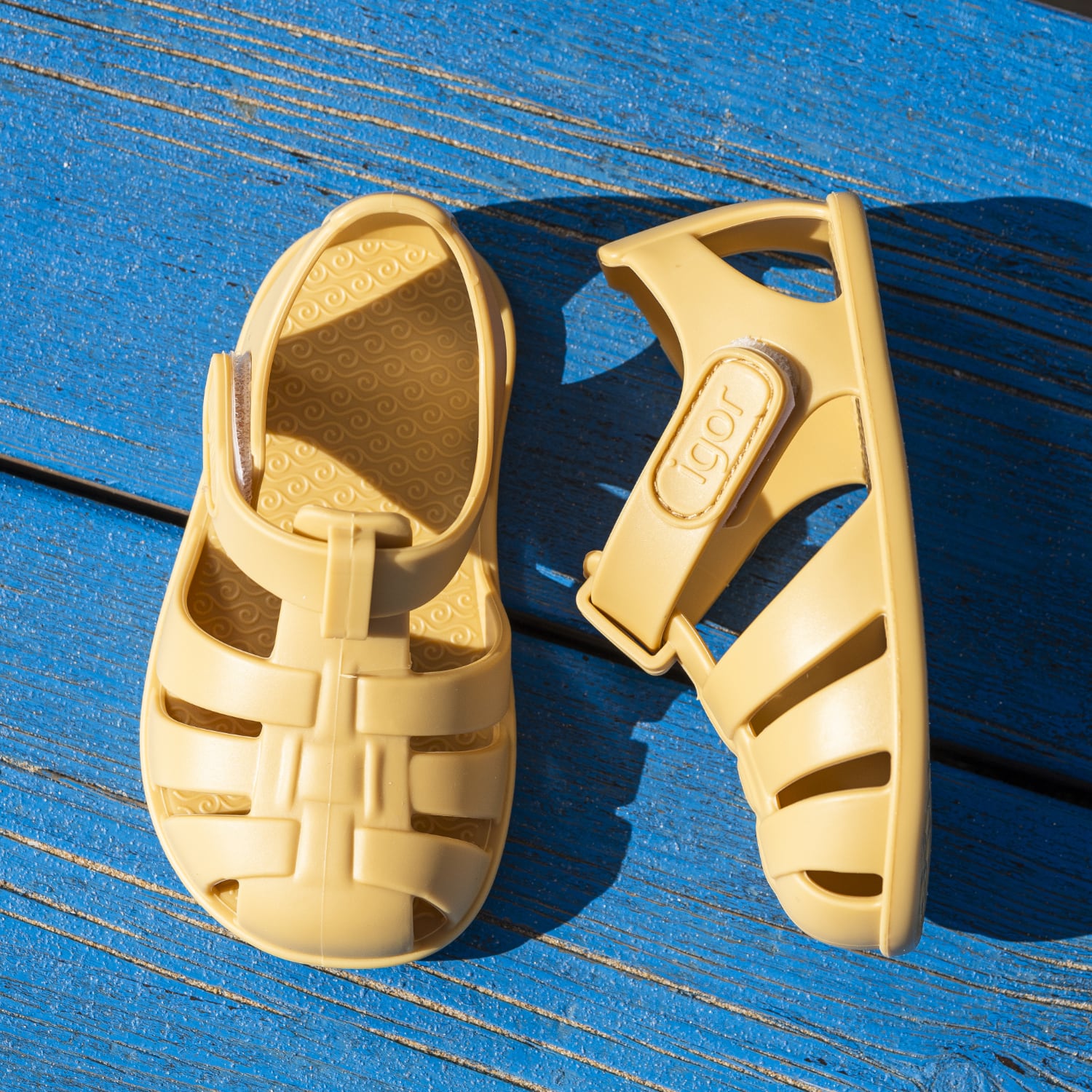 Barefoot Concept Beach Sandals, Yellow