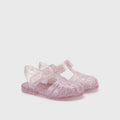 Sandali da mare trasparenti glitter, Rosa