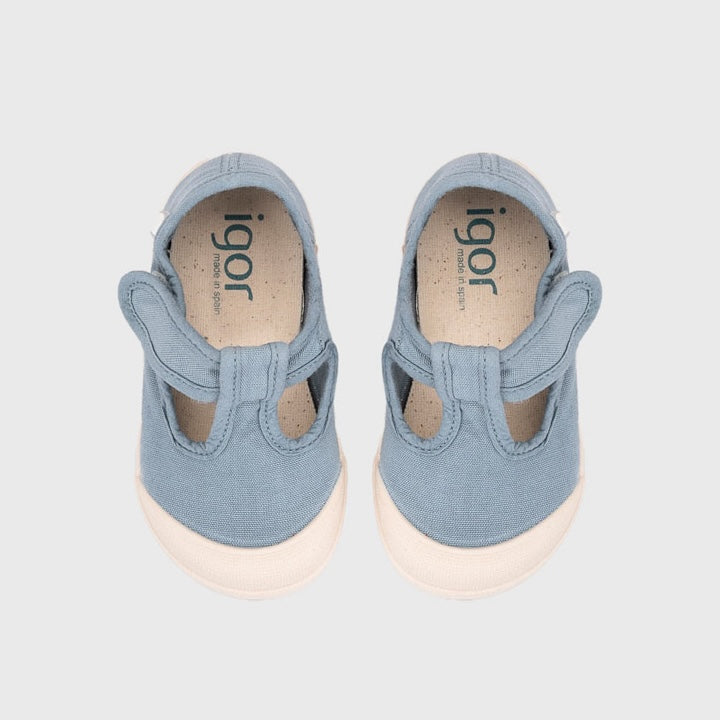 T-bar canvas shoes, Ocean