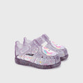 Lightweight and flexible sandals in soft rubber, Tobby Unicorn