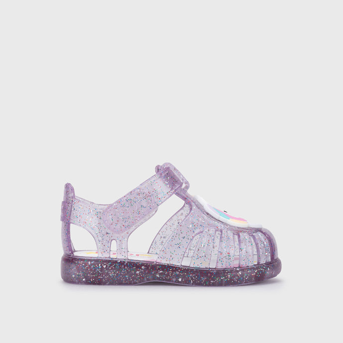 Lightweight and flexible sandals in soft rubber, Tobby Unicorn