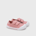 Scarpe in tela concetto barefoot, Rosa