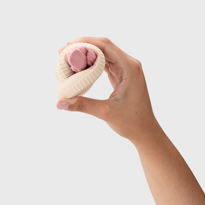 Open Canvas Shoes Barefoot Concept, Pink