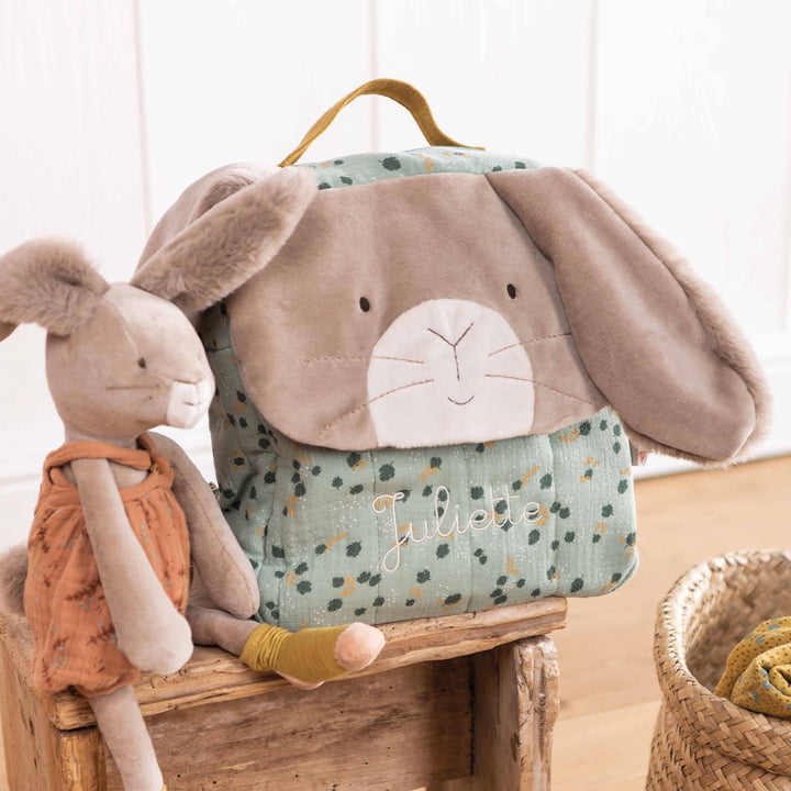 Soft backpack Sage rabbit