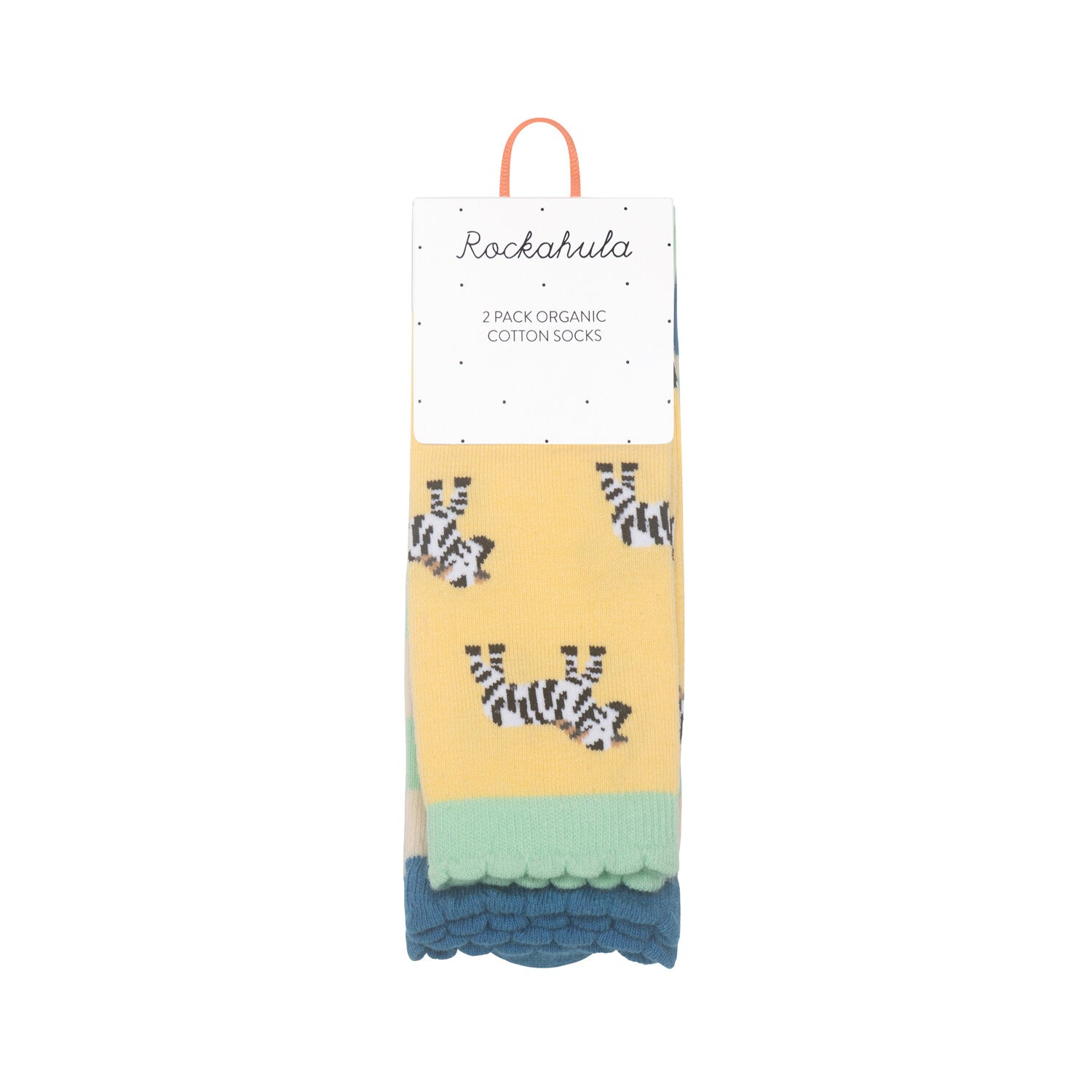 Organic Cotton Socks, 2 Pairs, Safari (3-5 Years)