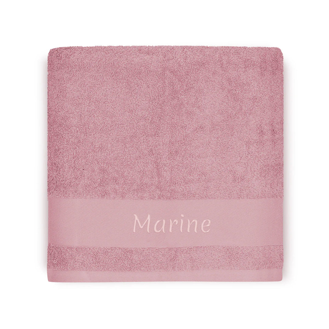 Customizable towel 70 x 140 Antique pink