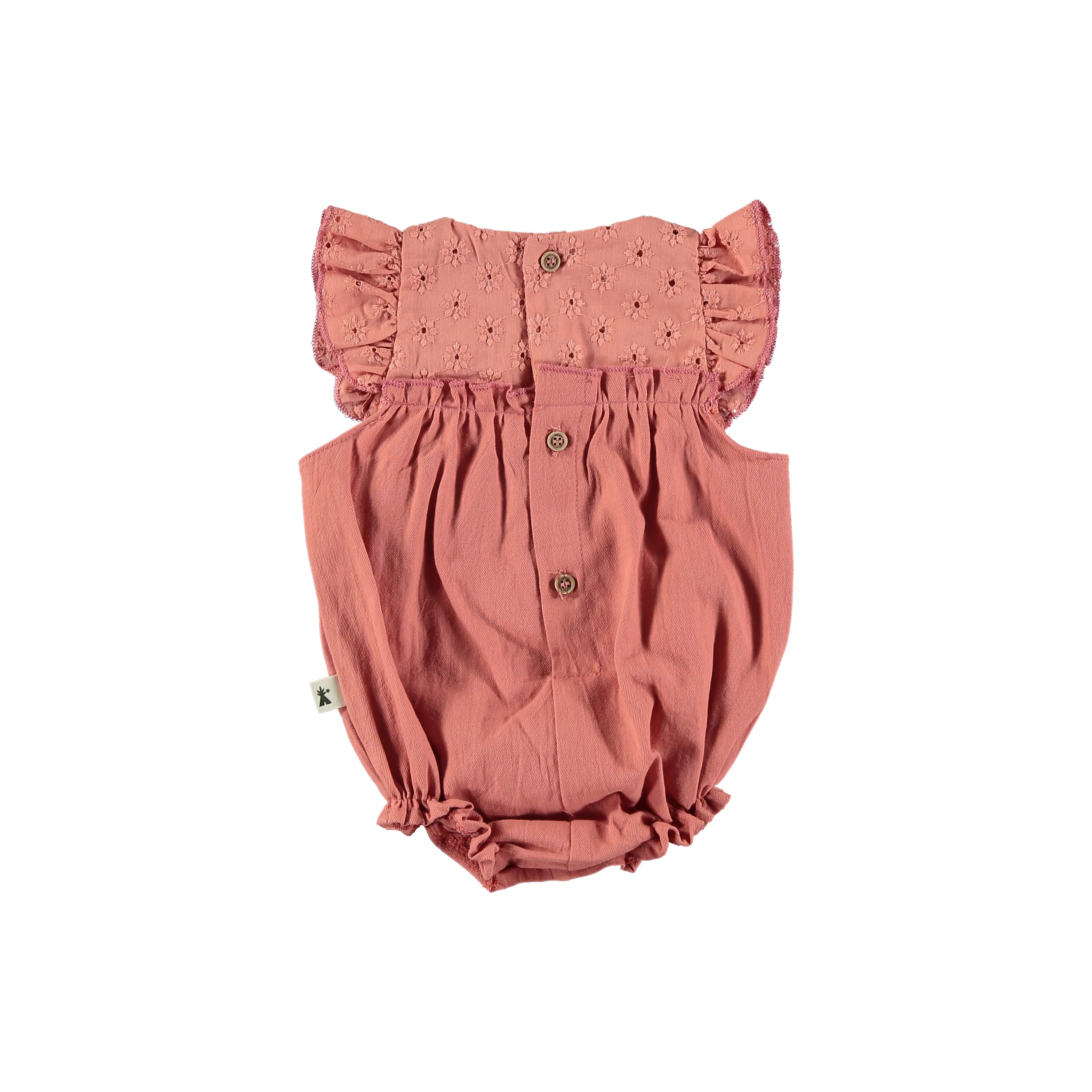 Old pink cotton romper