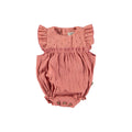 Old pink cotton romper