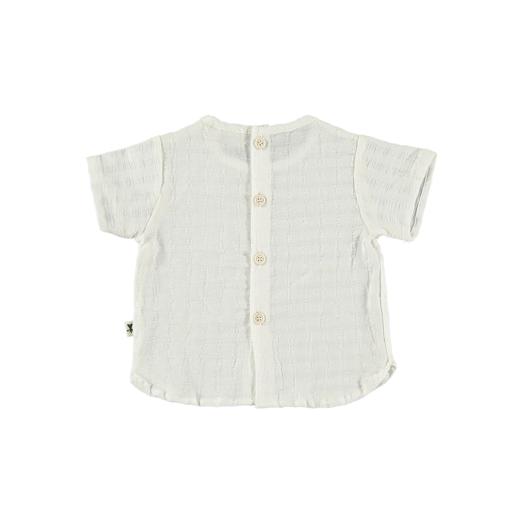 Camicia bebè in cotone bianco