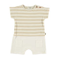 Romper in viscose linen blend, Sand