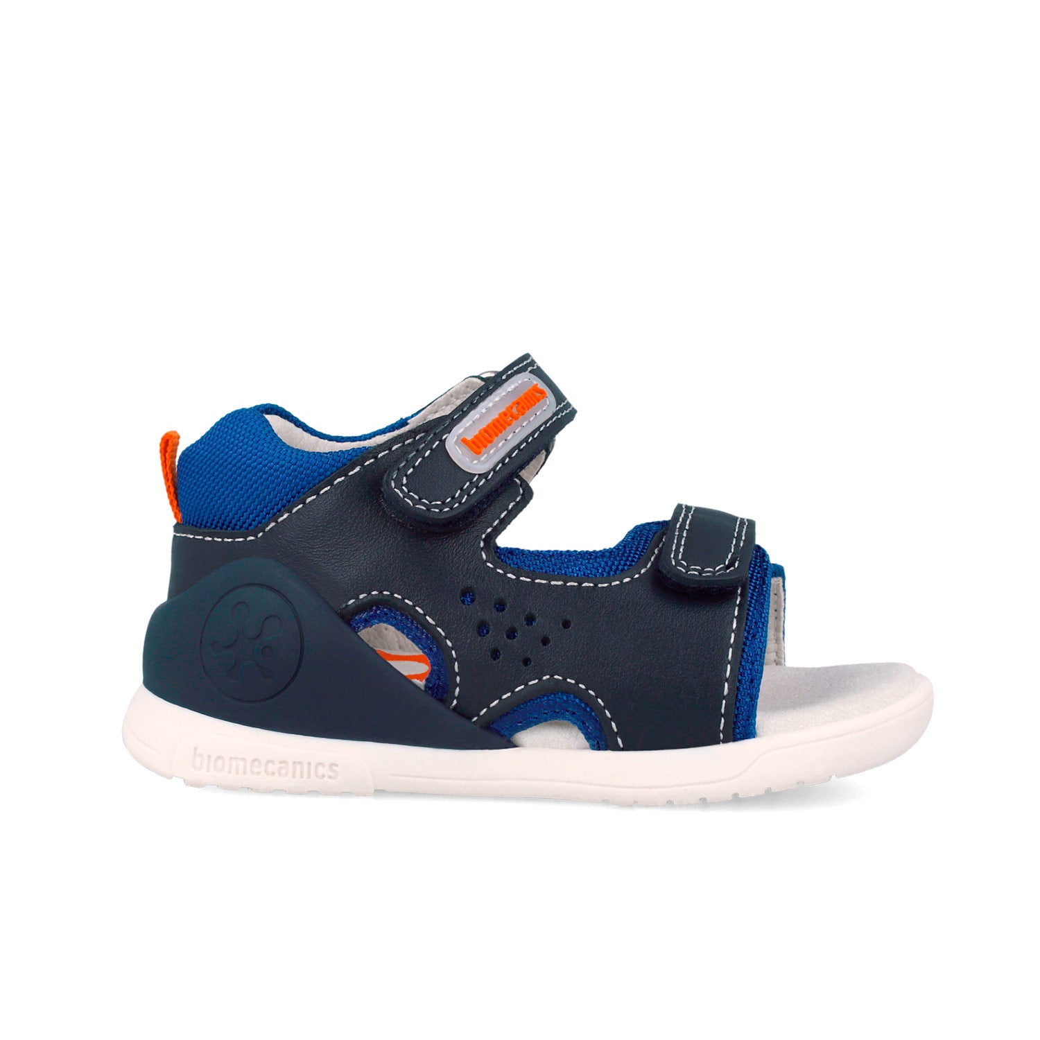 Sandali aperti in pelle, Blu oceano