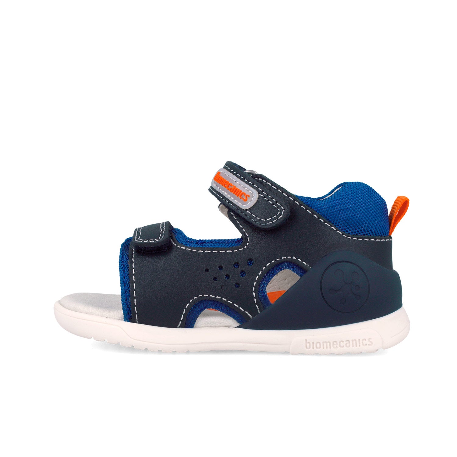 Sandali aperti in pelle, Blu oceano