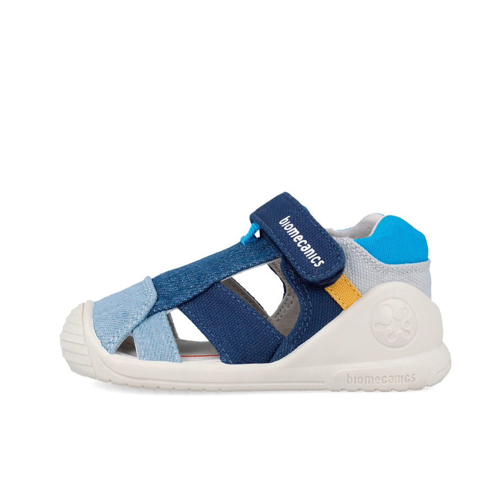 Sandali primi passi in canvas, Blu