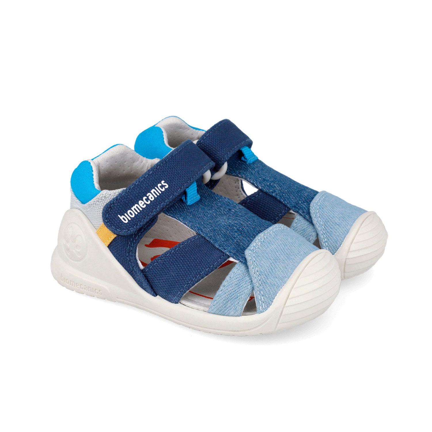Sandali primi passi in canvas, Blu