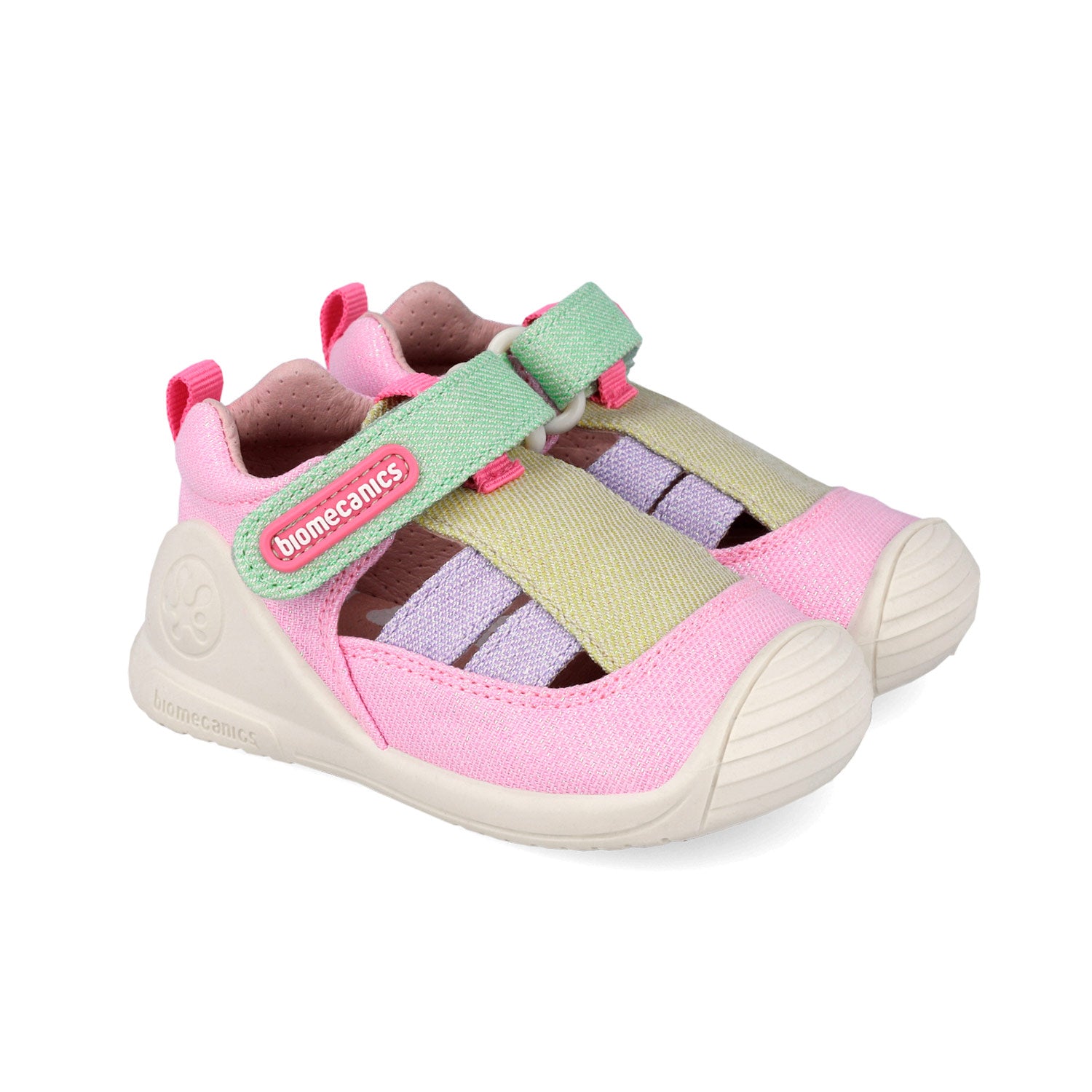 Sandali primi passi in canvas, Rosa pastello