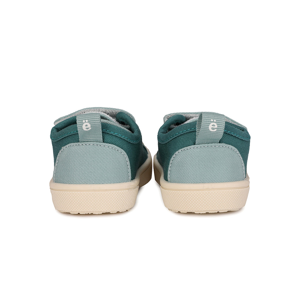 Scarpe barefoot in tela con velcro, Moss