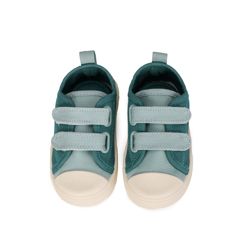 Scarpe barefoot in tela con velcro, Moss