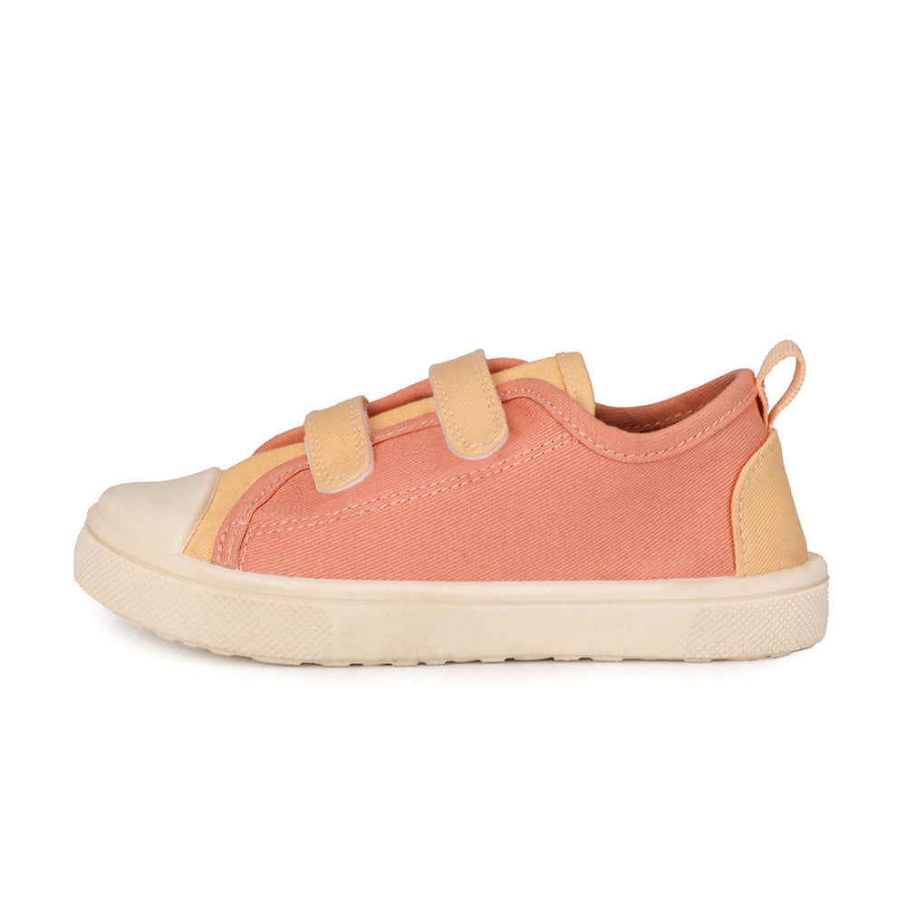 Scarpe barefoot in tela con velcro, Tangerine