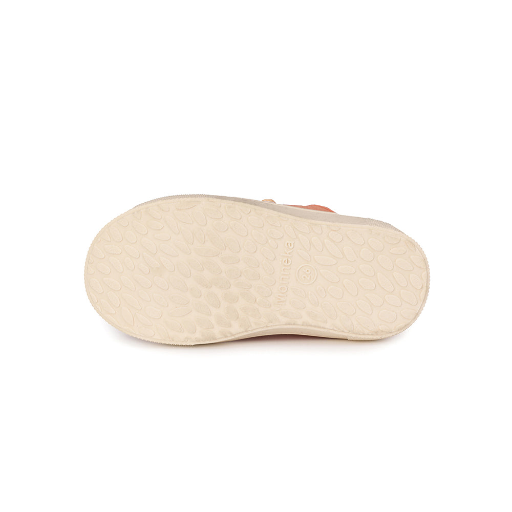 Scarpe barefoot in tela con velcro, Tangerine