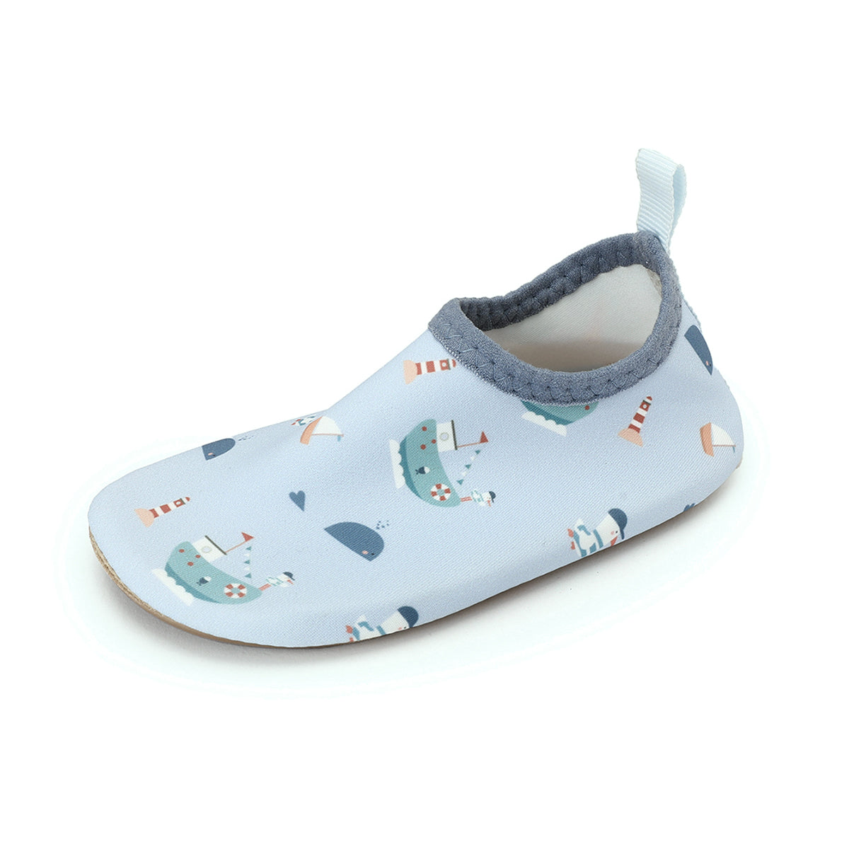 Non-slip beach shoes, Fishing boat