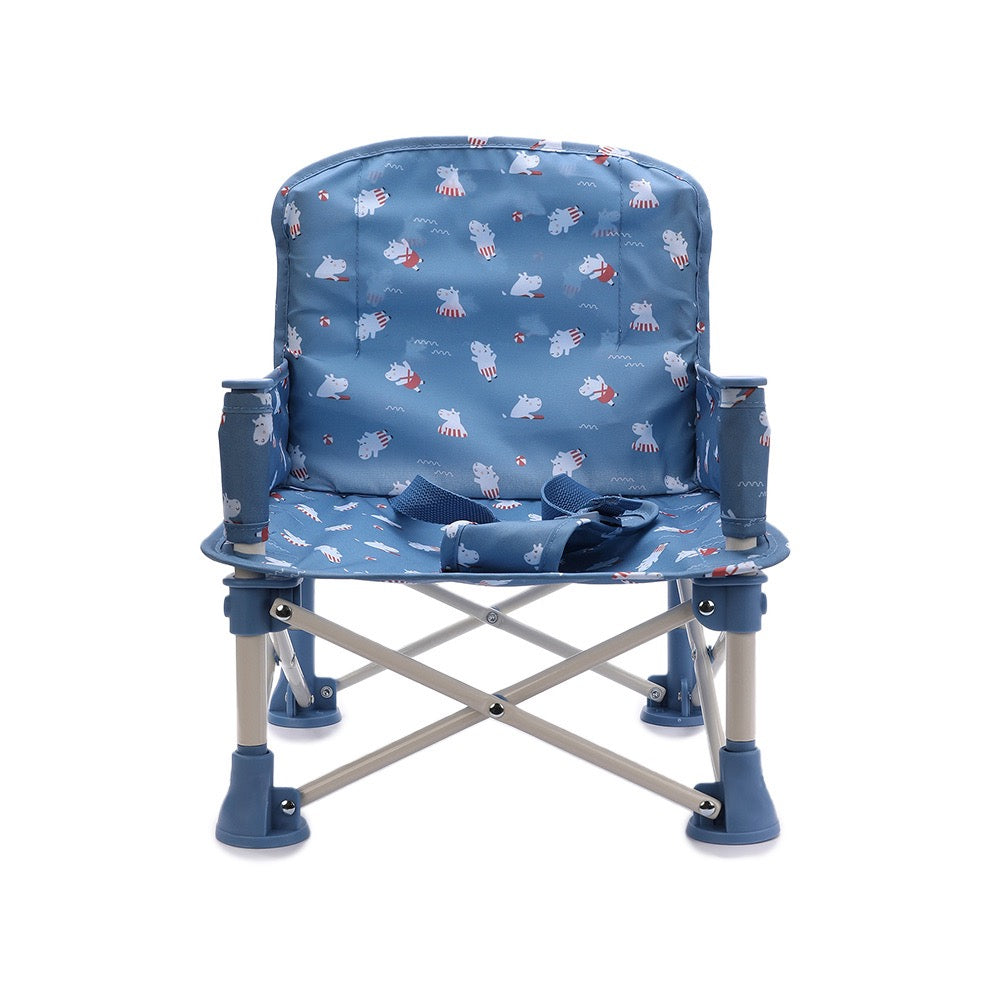 Portable Foldable Chair with Removable Tray, Hippos