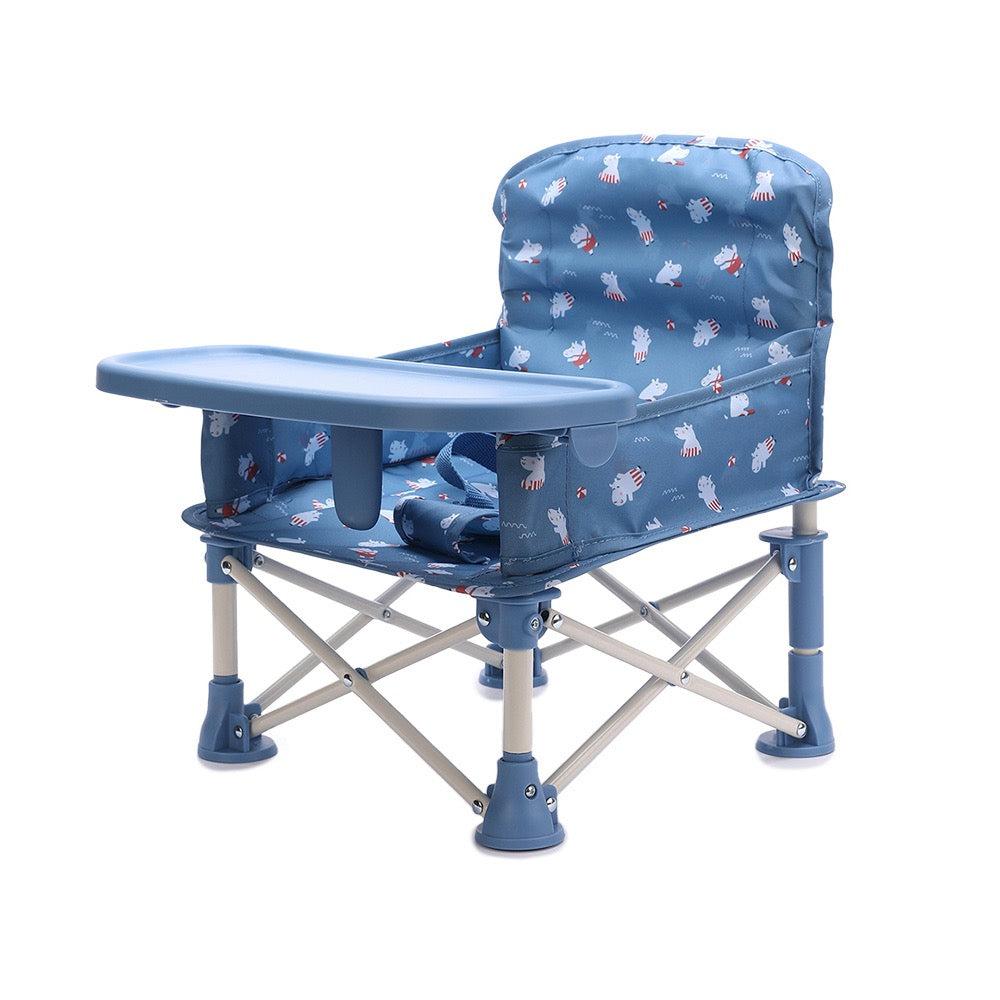 Portable Foldable Chair with Removable Tray, Hippos