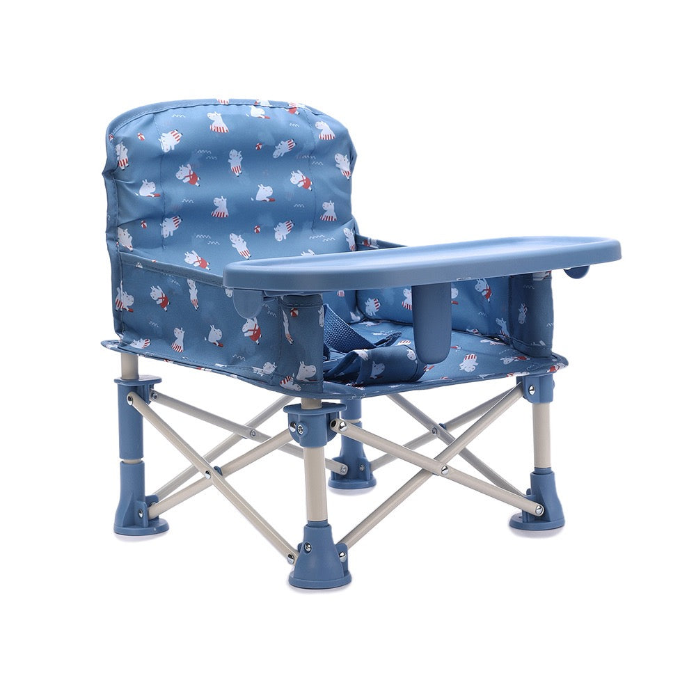 Portable Foldable Chair with Removable Tray, Hippos