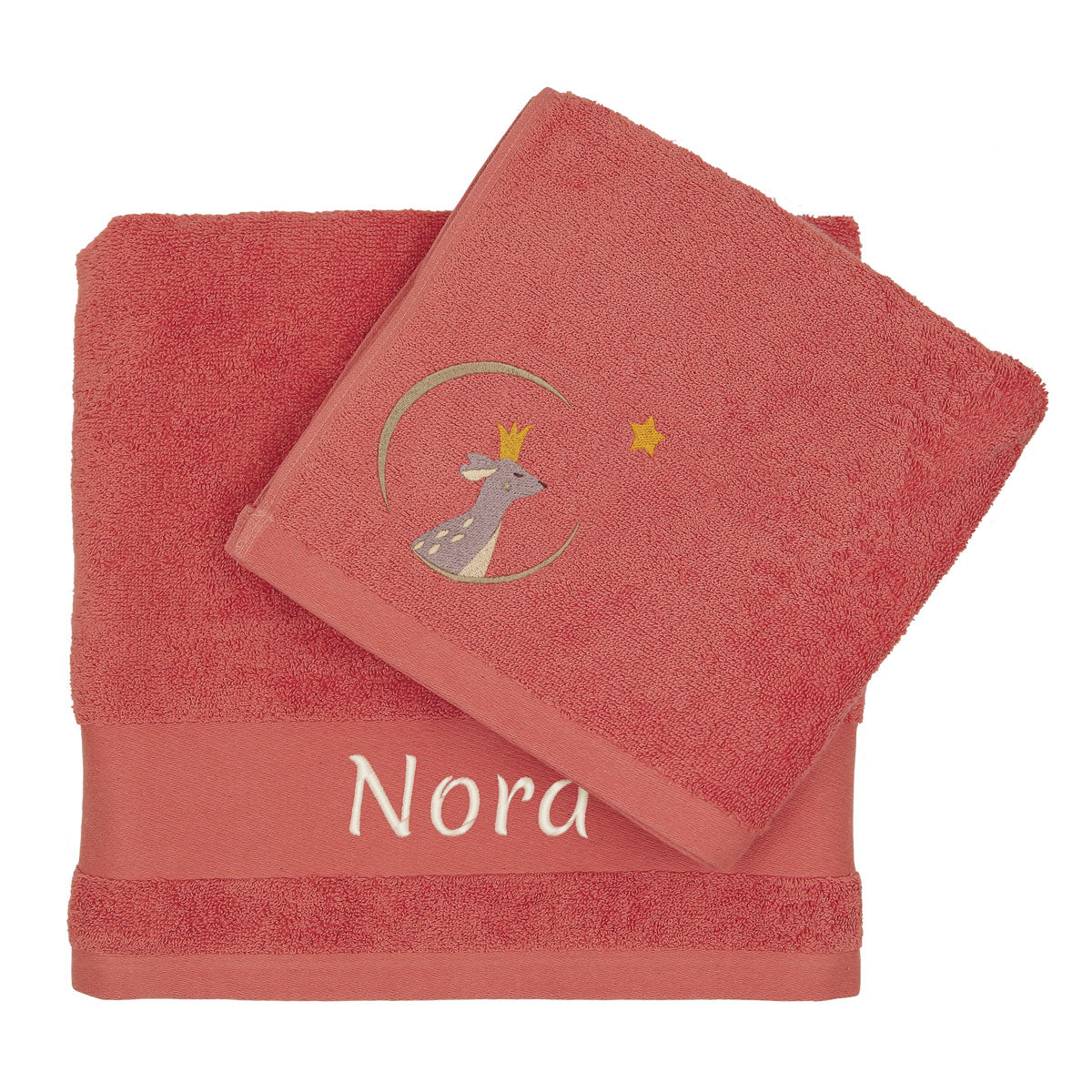 Custom cotton towel with name embroidery, 70 x 140 cm