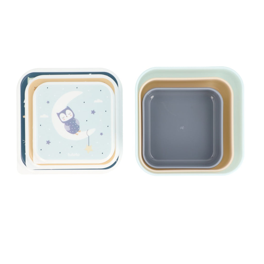 Set di tre scatole per alimenti, Magical forest