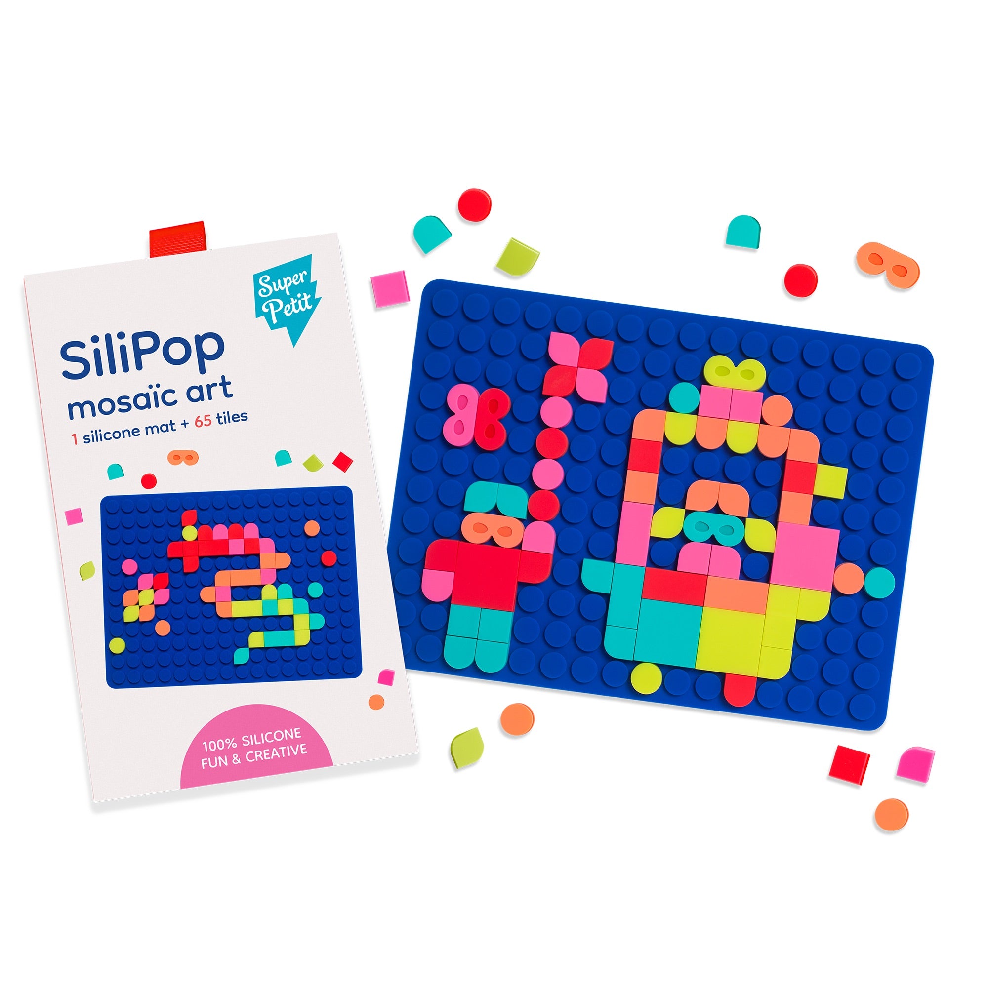 Creative pop-on mosaic game