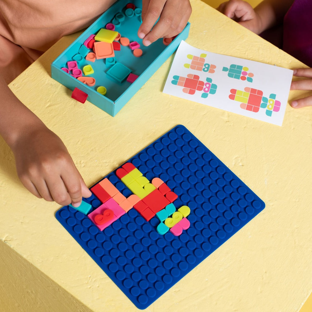 Creative pop-on mosaic game