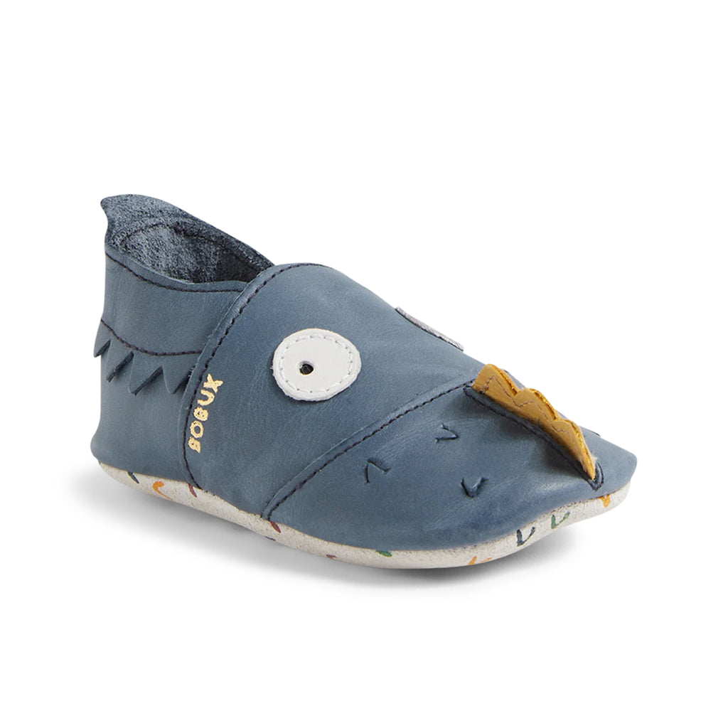 Soft leather slippers, Gruff navy