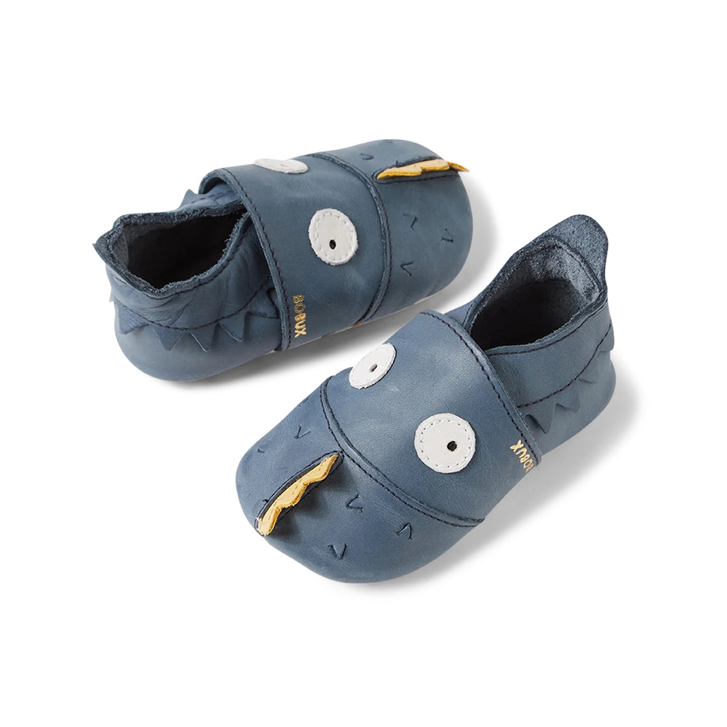Soft leather slippers, Gruff navy