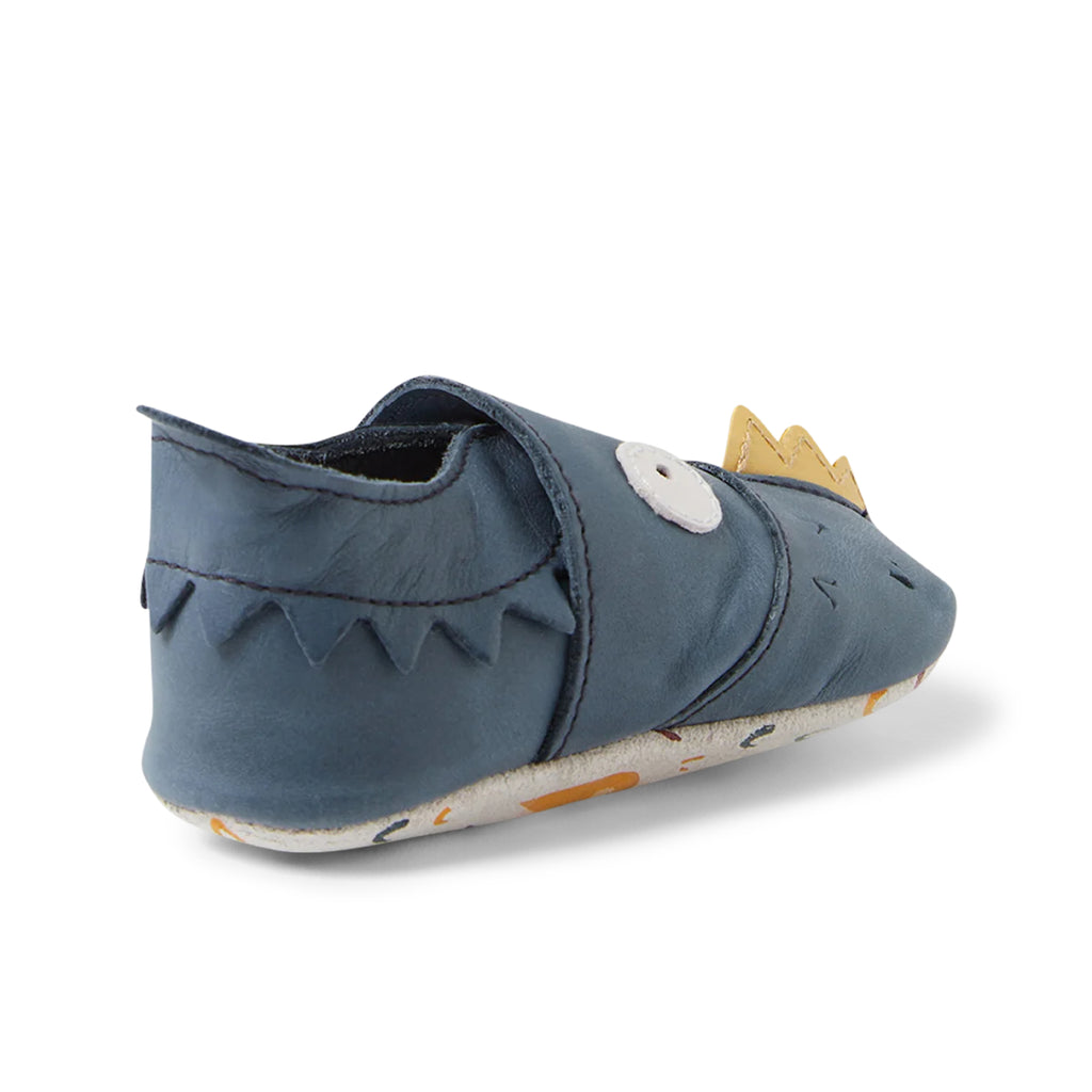 Soft leather slippers, Gruff navy