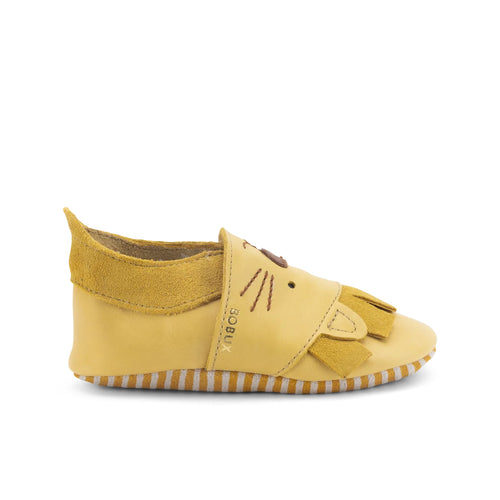 Soft leather slippers, Leo maple