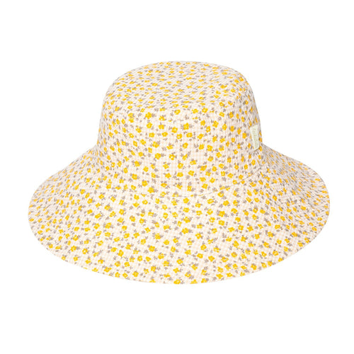 Reversible Sun Hat, Ditsy Gingham (3-6 Years)