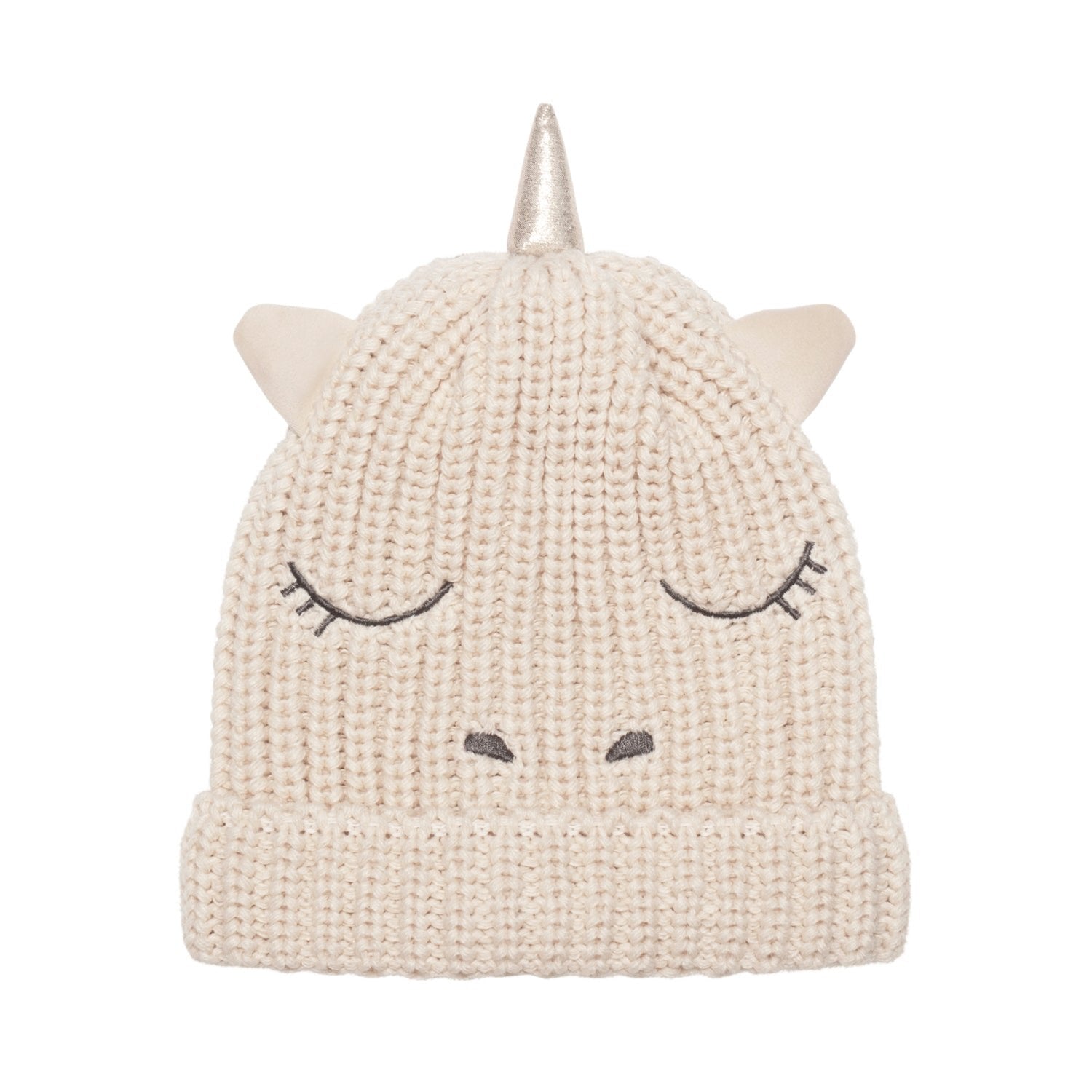 Cappello in maglia, Unicorno arcobaleno (3-6 anni)
