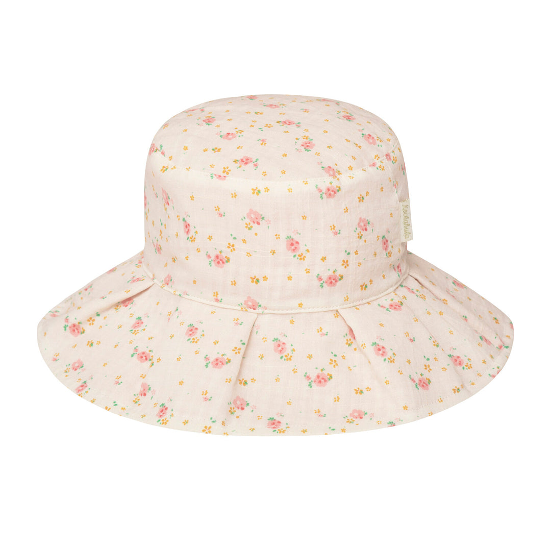 Cappello da sole reversibile, Fiorellini (3-6 anni)