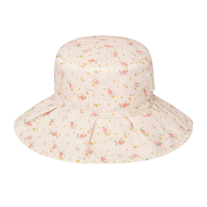 Cappello da sole reversibile, Fiorellini (3-6 anni)